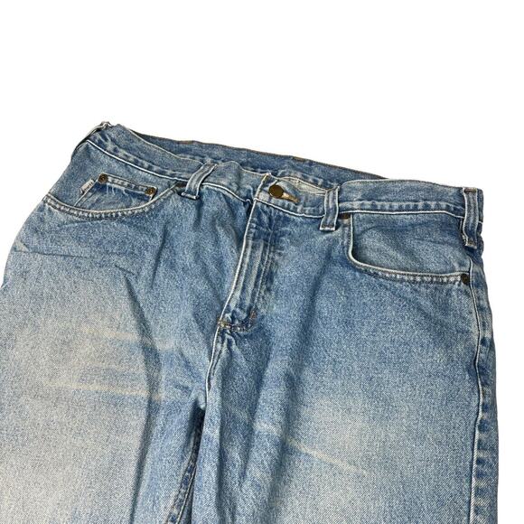 Carhartt Traditional Fit Straight Leg Jeans Medium Wash Workwear Mens 38x30 - Picture 3 of 6